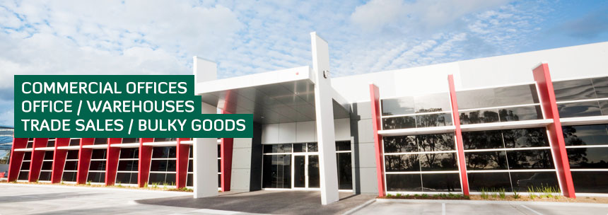 Commercial Offices, Office/Warehouses, Trade Sales / Bulky Goods