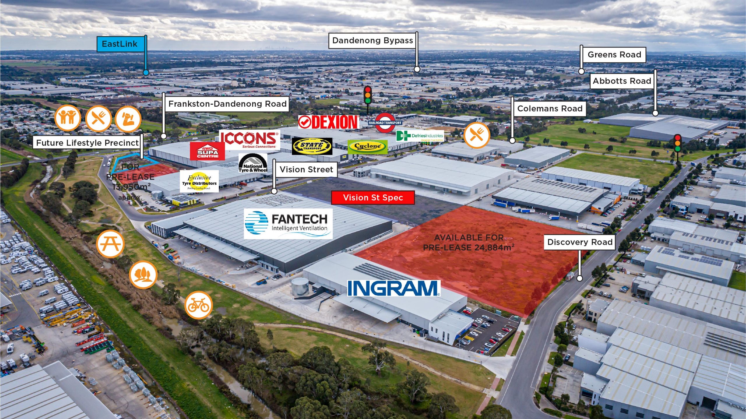 Dandenong South, Innovation Park, FrankstonDandenong Road Pellicano
